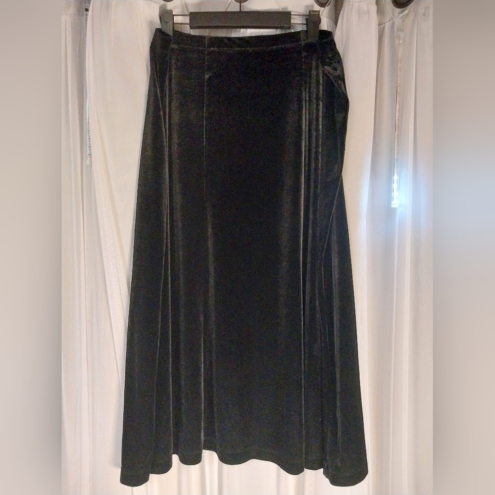Vintage 90s/Y2K Velvet Maxi Skirt Whimsigoth Dreamy Romantic